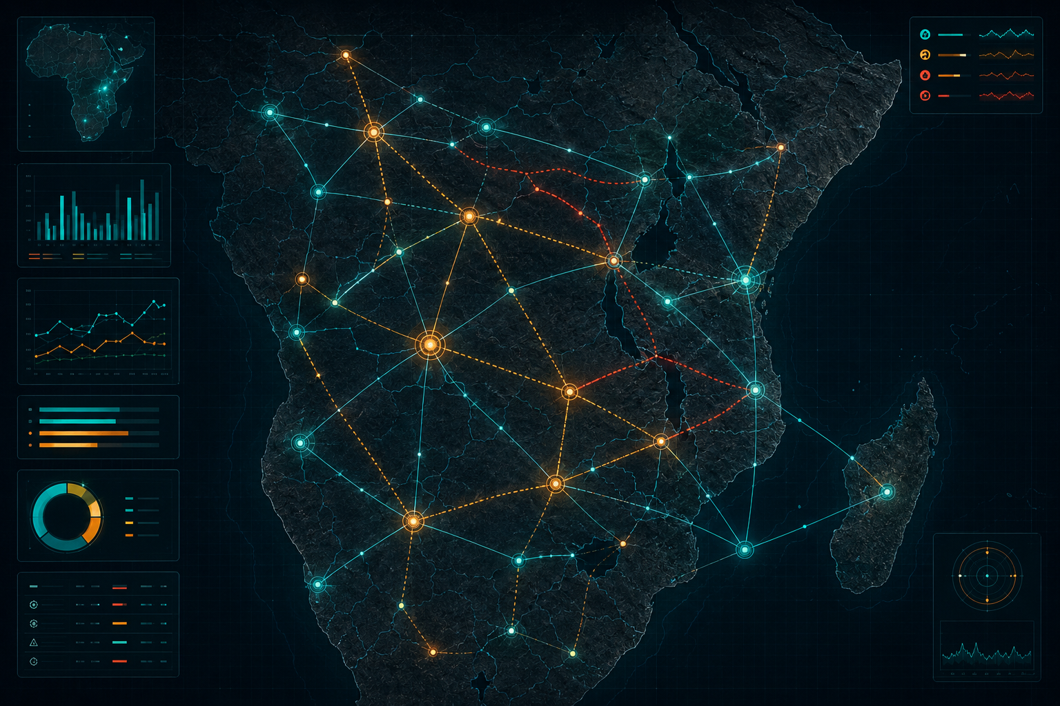 Africa supply chain network